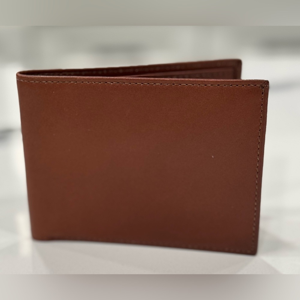 BOSCA Saddler Brown Leather Bifold - Vintage Excellent condition